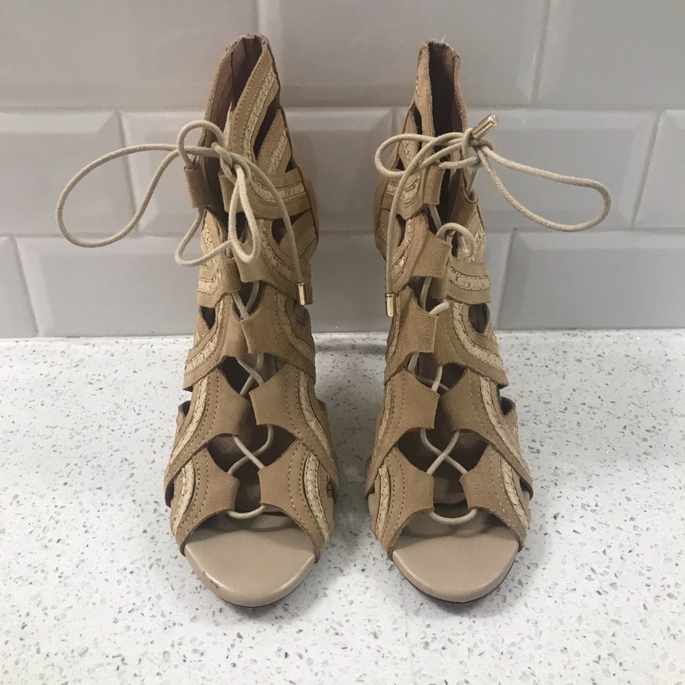 Joie lace up heels